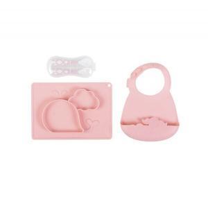 Conjunto Refeição Silicone Plastimyr Sereia Rosa