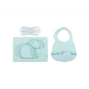 Conjunto Refeição Silicone Plastimyr  Verde