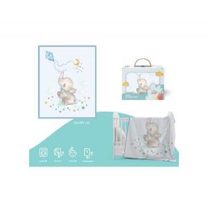 Cobertor Interbaby Elefante Azul