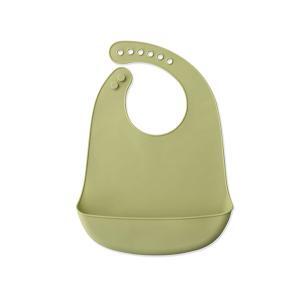 Babete Interbaby Silicone Verde Oliva
