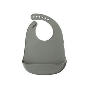 Babete Interbaby Silicone Cinza