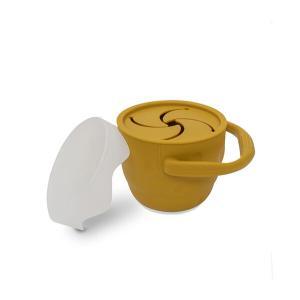 Porta Lanches Dobrável Interbaby Silicone Amarelo Torrado