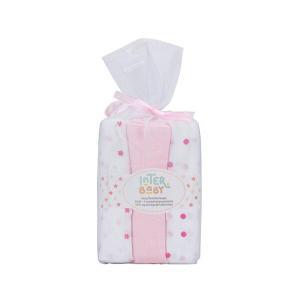 Muselina Interbaby Pack 3 Uni Rosa