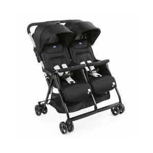 Carrinho Passeio Gêmeos Chicco Ohlala Twin Black Night