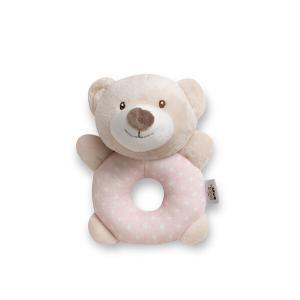 Peluche Chocalho Interbaby Urso Rosa