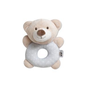 Peluche Chocalho Interbaby Urso Cinza