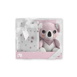 Peluche Koala + Manta Rosa