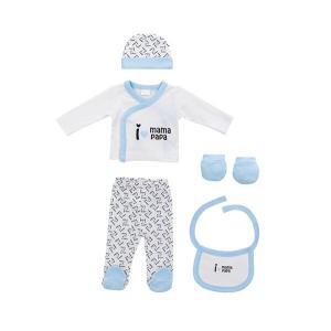 Conjunto 5 Peças Interbaby Mamã Papá Azul