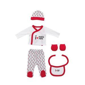 Conjunto 5 Peças Interbaby Mamã Papá Vermelho