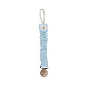 Fita Chupeta Interbaby Tecido Musselina Azul