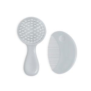Conjunto Pente + Escova Interbaby Cinza