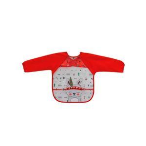 Babete Manga Interbaby Coelho Índio Vermelho