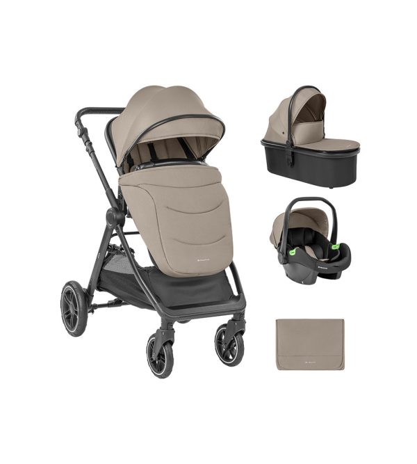 Trio Kikkaboo 3 em 1 Com Alcofa Ava Bege