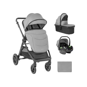 Trio Kikkaboo 3 em 1 Com Alcofa Ava Cinzento