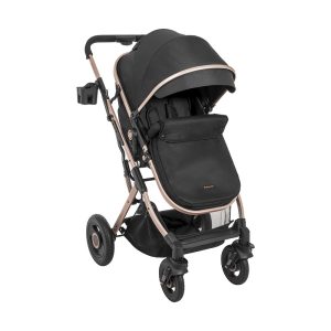 Carrinho Passeio 2 em 1 Kikkaboo Scarlett Preto