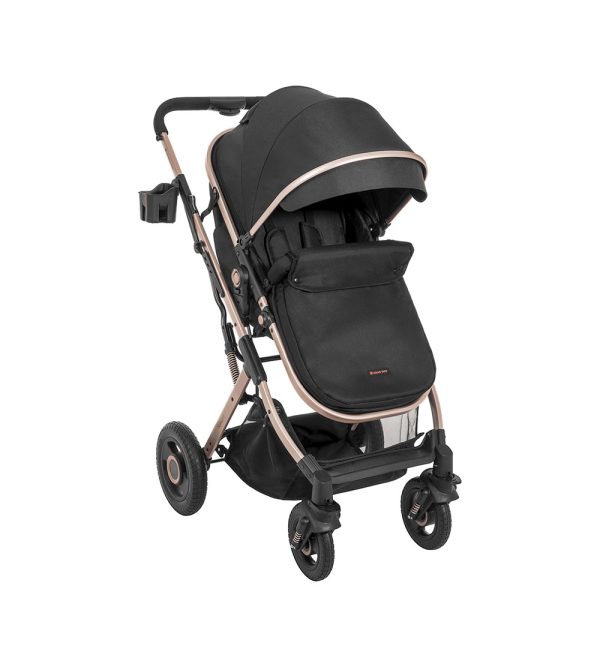 Carrinho Passeio 2 em 1 Kikkaboo Scarlett Preto