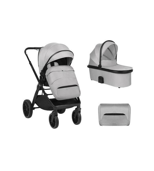 Duo Kikkaboo Tiffany 2 em 1 Com Alcofa Cinza Claro 2024