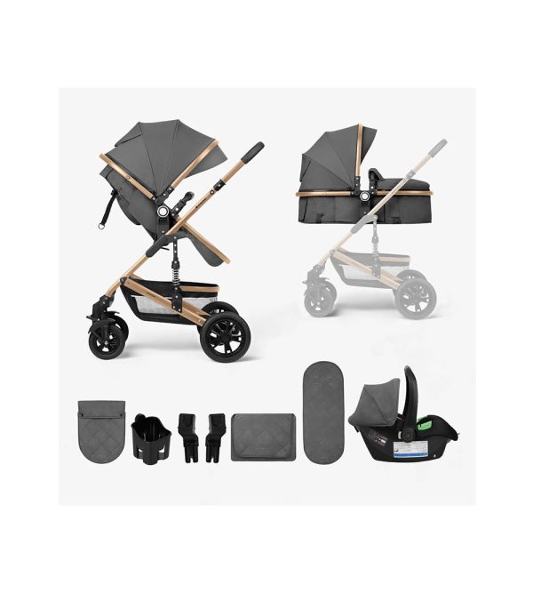 Trio Kikkaboo 3 em 1 Amaia Cinzento Escuro 2024