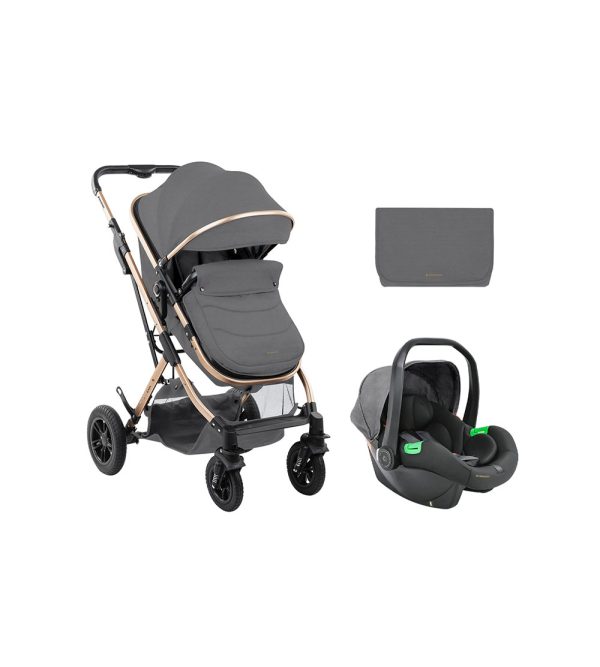 Trio Kikkaboo 3 em 1 Kaia Cinza Claro 2024