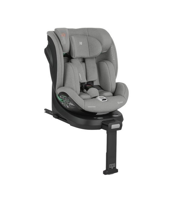Cadeira Auto Kikkaboo i-Twist Cinza Claro