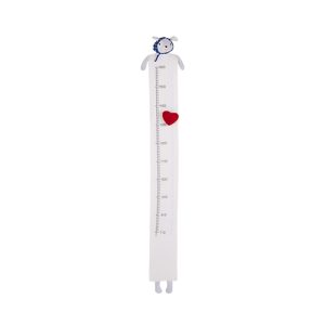 Medidor Parede Menina Kikkaboo Love Rome Red