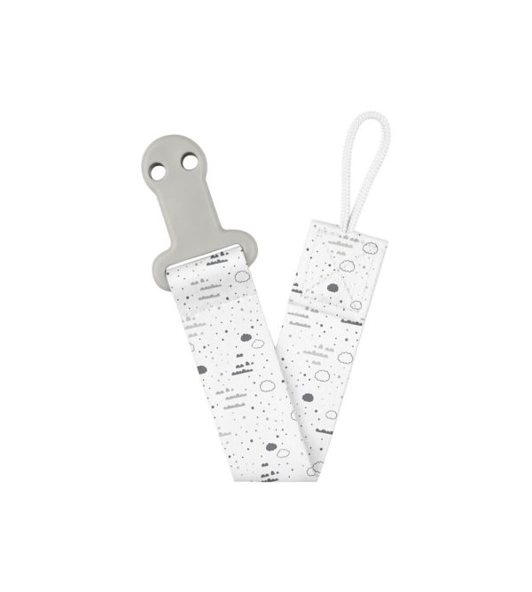 Fita Clip Chupeta Kikkaboo Savanna Cinza