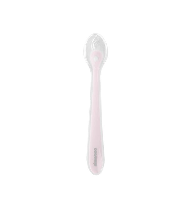 Colher Silicone Com Estojo Kikkaboo Rosa