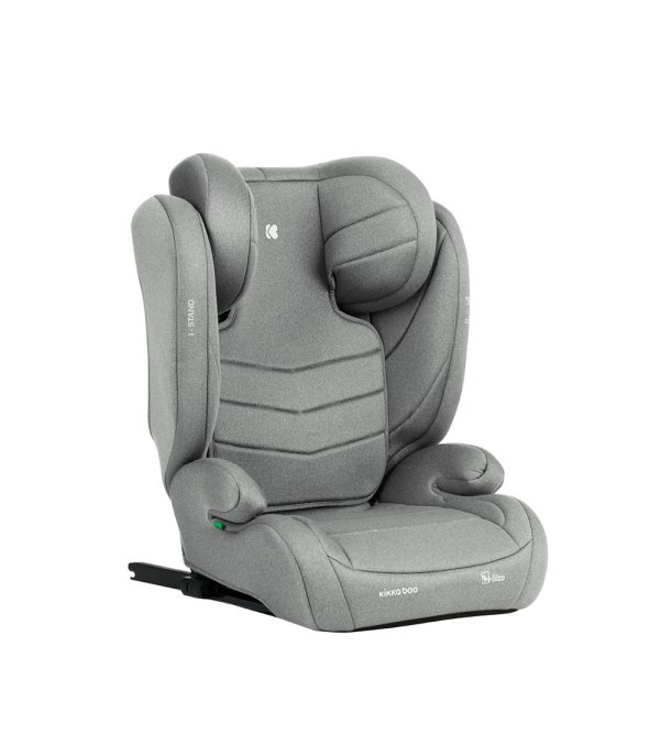 Cadeira Auto Kikkaboo i-Stand Cinza Claro
