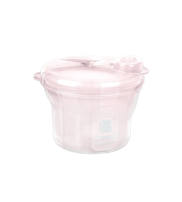Dispensador Leite Em Pó 2 em 1 Kikkaboo Rosa Claro