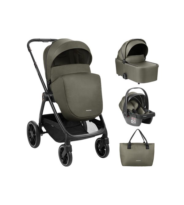 Trio Kikkaboo Modena 3 em 1 Verde Militar