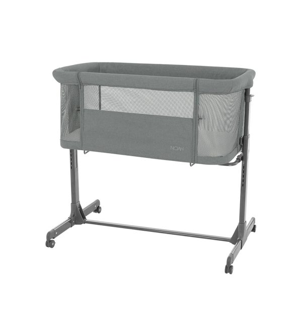Berço Co-Sleeping Kikkaboo Noah Cinza Escuro
