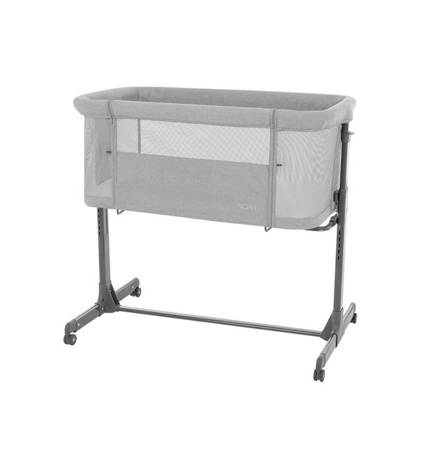 Berço Co-Sleeping Kikkaboo Noah Cinza Claro