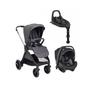 Duo Chicco Bellagio Black Satin + Kory Plus Black + Base Full 360