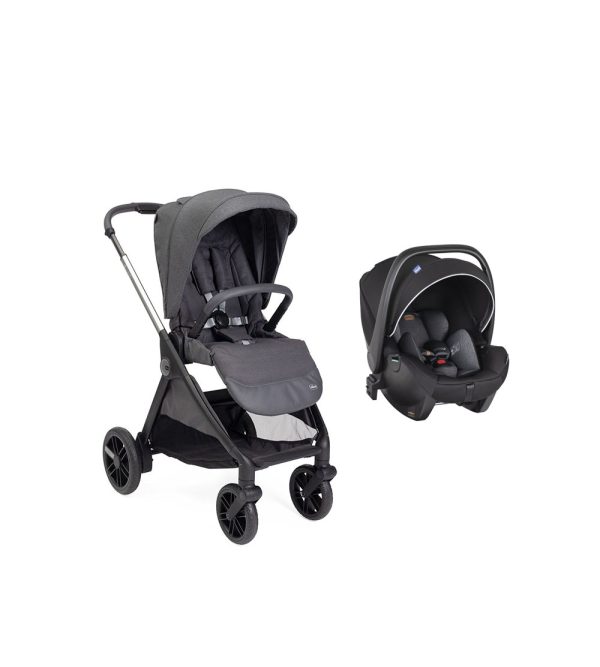 Duo Chicco Bellagio Black Satin + Kory Plus Black