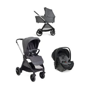 Trio Chicco Bellagio Black Satin + Alcofa Flexi + First Recline Black