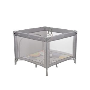 Parque Quadrado Kikkaboo Enjoy Cat Gris