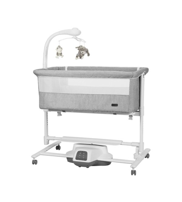 Berço Co-Sleeping C/ Baloiço Carrello Bloom Anchor Grey
