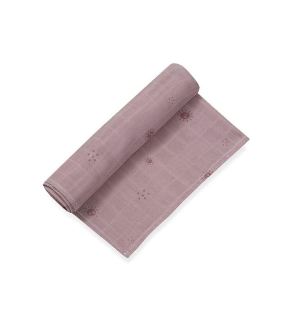 Musselina Interbaby 120x120cm Polvo Rosa