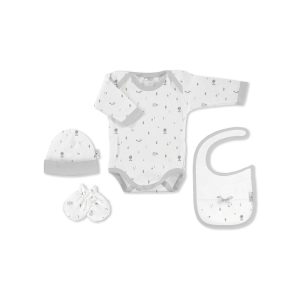 Conjunto Roupinha Interbaby Animalitos Fox Cinza