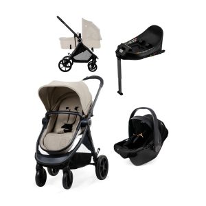 Trio Conversível Asalvo Happy Bege + Base Isofix