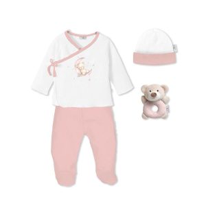 Conjunto 4 Peças Oferta Interbaby Ursinho Rosa
