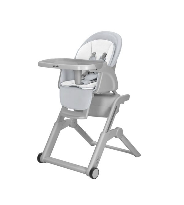 Cadeira Refeição Baloiço Carrello Alto Chrome Grey