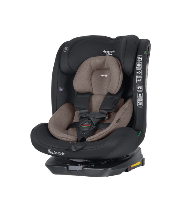 Cadeira auto desde o nascimento até aos 105cm COR preto e bege
